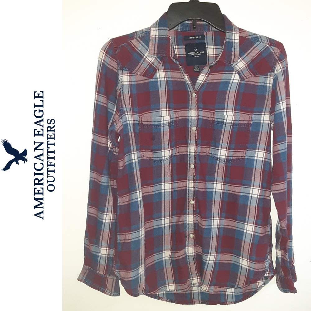 AEO Boyfriend Fit Flannel